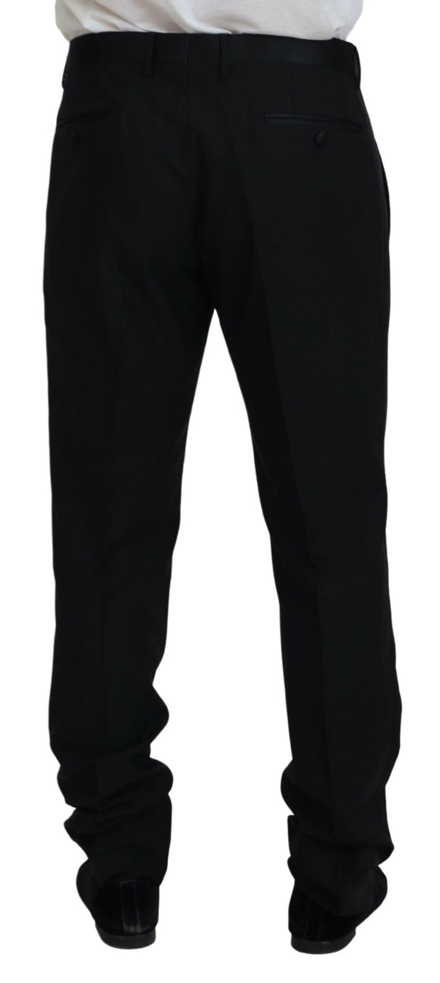 Elegant Slim Fit Black Dress Trousers Dolce & Gabbana