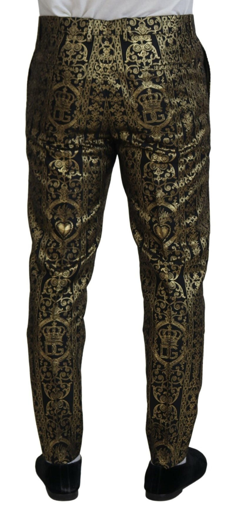 Elegant Jacquard Evening Pants Dolce & Gabbana