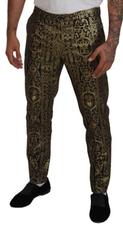 Elegant Jacquard Evening Pants Dolce & Gabbana