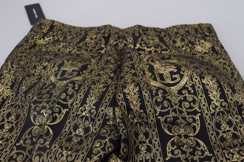 Elegant Jacquard Evening Pants Dolce & Gabbana