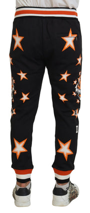 Elegant Black Star Casual Sweatpants Dolce & Gabbana