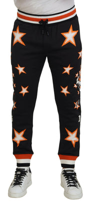 Elegant Black Star Casual Sweatpants Dolce & Gabbana