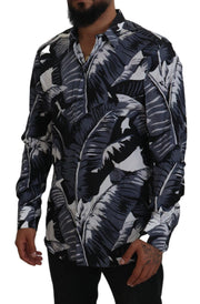 Multicolor Banana Leaf Print Casual Shirt Dolce & Gabbana