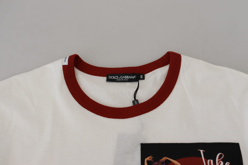 Elegant White Crewneck Cotton T-Shirt Dolce & Gabbana