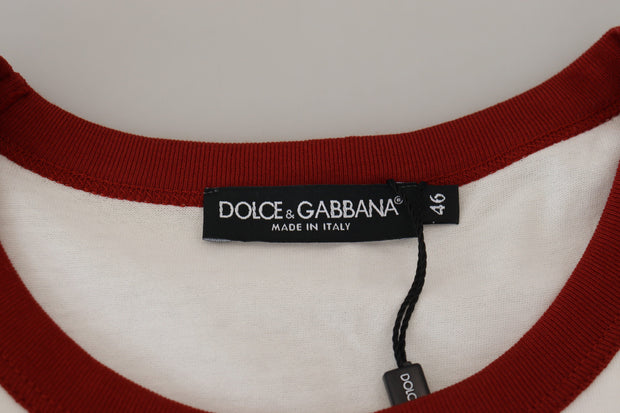 Elegant White Crewneck Cotton T-Shirt Dolce & Gabbana