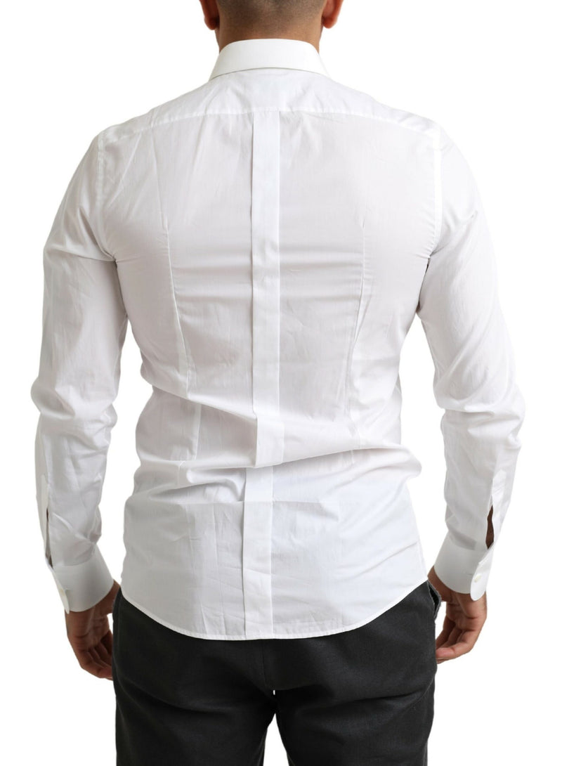 Italian Designer Slim Fit Tuxedo Shirt Dolce & Gabbana