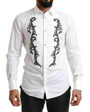 Italian Designer Slim Fit Tuxedo Shirt Dolce & Gabbana