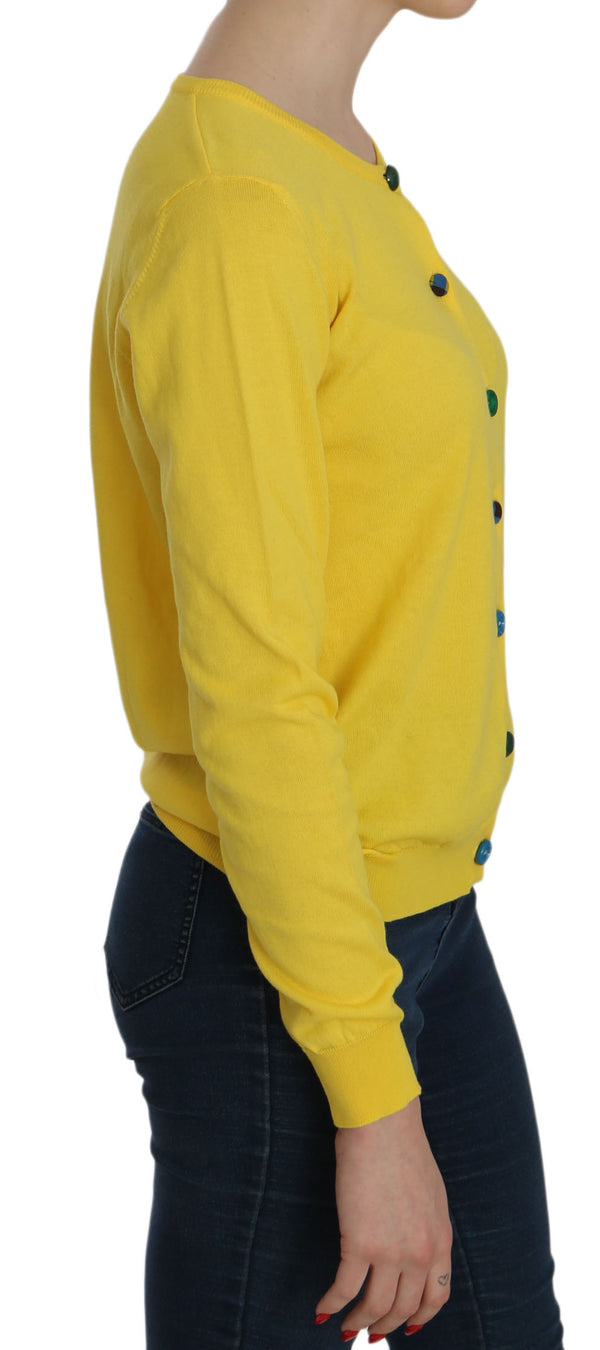 Radiant Yellow Cotton Sweater Jucca