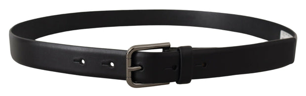 Elegant Black Leather Classic Belt Dolce & Gabbana