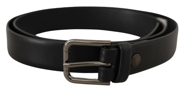 Elegant Black Leather Classic Belt Dolce & Gabbana