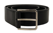 Elegant Leather Belt with Metal Buckle Dolce & Gabbana