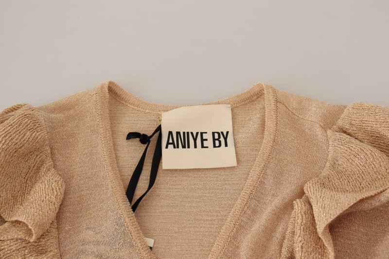 Chic Beige Long Sleeve Open Front Cardigan Aniye By