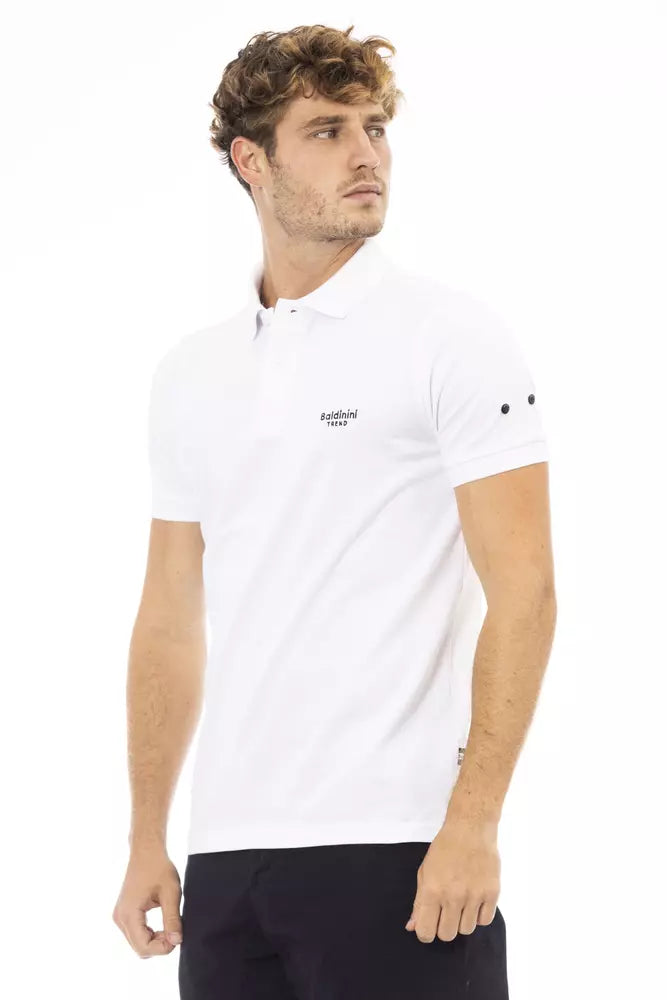 Black Cotton Men Polo Baldinini Trend