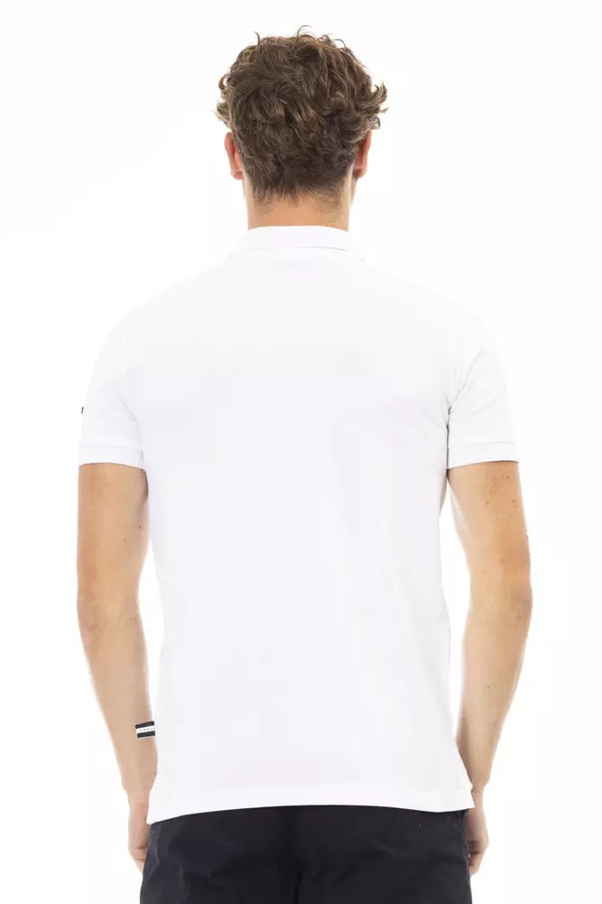 Black Cotton Men Polo Baldinini Trend