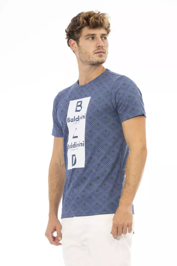 Blue Cotton Men T-Shirt Baldinini Trend