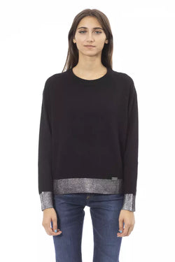 Black Wool Women Sweater Baldinini Trend