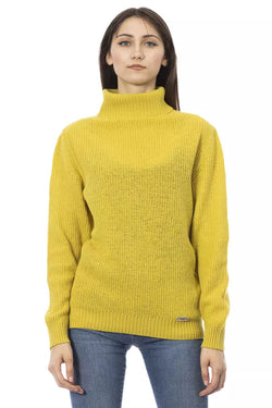 Yellow Wool Women Sweater Baldinini Trend