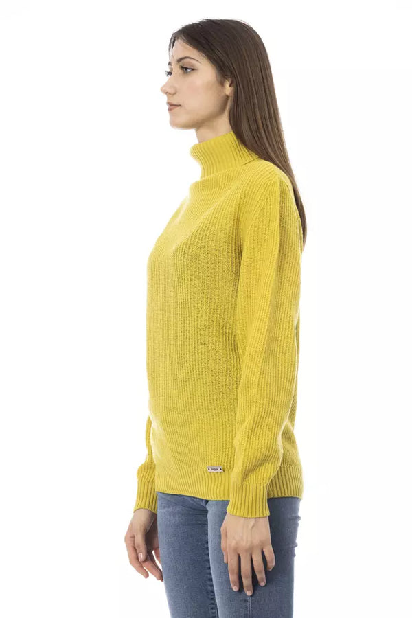 Yellow Wool Women Sweater Baldinini Trend