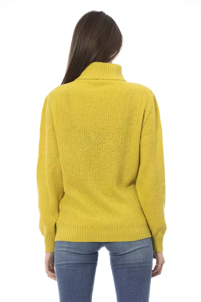 Yellow Wool Women Sweater Baldinini Trend