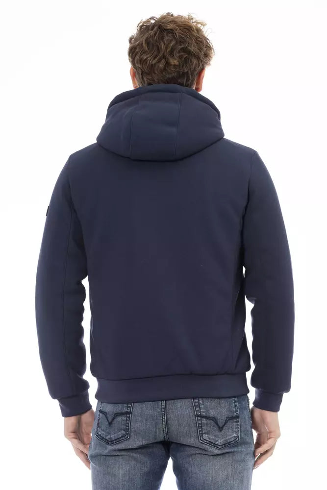 Blue Polyester Men Jacket Baldinini Trend