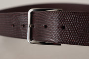 Elegant Dark Brown Leather Belt Dolce & Gabbana