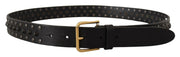 Elegant Leather Belt with Logo Engraved Buckle Dolce & Gabbana