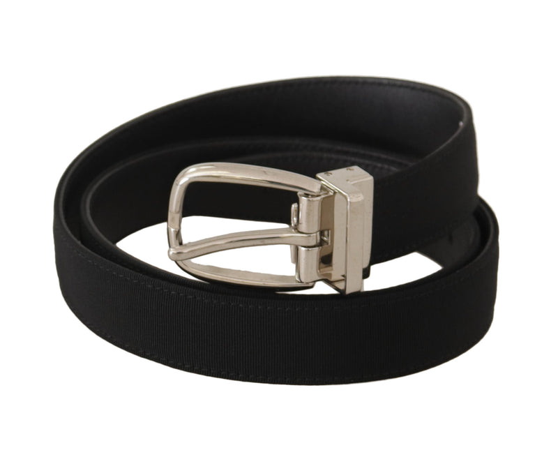 Elegant Engraved Buckle Leather Belt Dolce & Gabbana