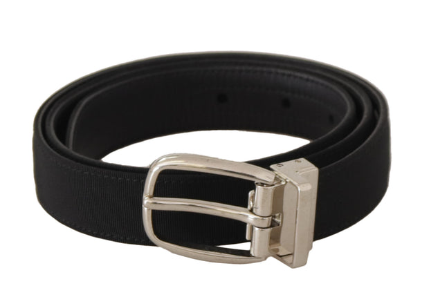 Elegant Engraved Buckle Leather Belt Dolce & Gabbana