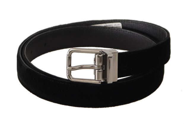 Elegant Velvet Designer Belt Dolce & Gabbana