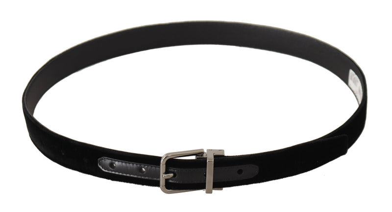 Elegant Velvet Designer Belt Dolce & Gabbana