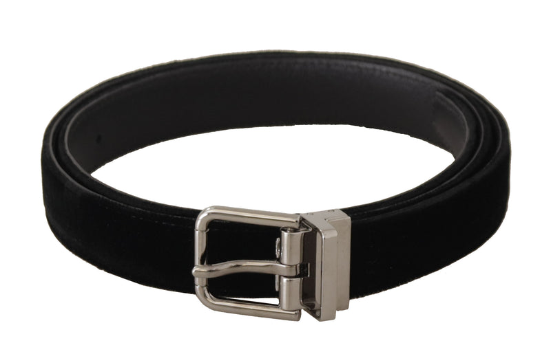 Elegant Velvet Designer Belt Dolce & Gabbana