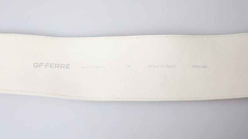 Chic Off White Snap Button Fashion Belt GF Ferre