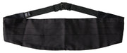 Elegant Black Silk Cummerbund Dolce & Gabbana