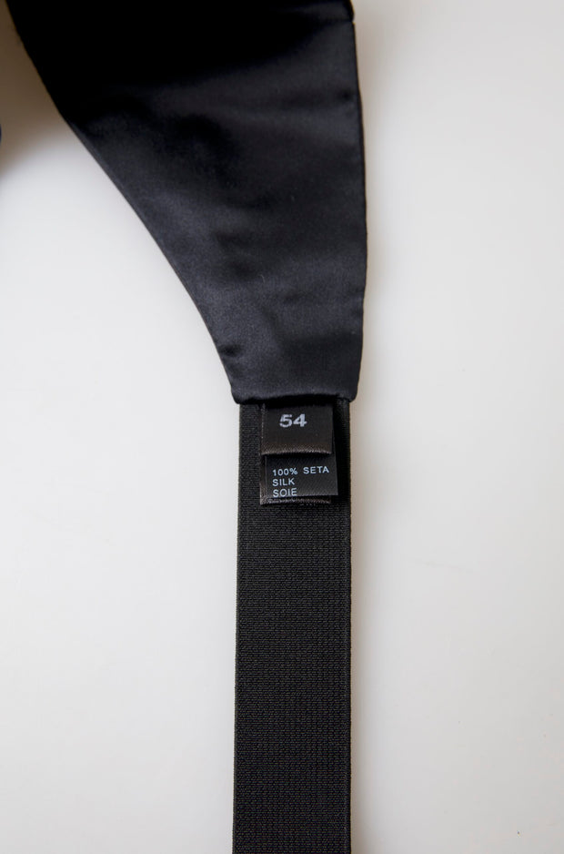 Elegant Black Silk Cummerbund Dolce & Gabbana