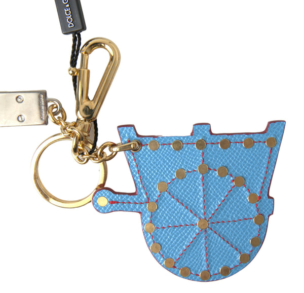 Elegant Multicolor Keychain with Gold Accents Dolce & Gabbana