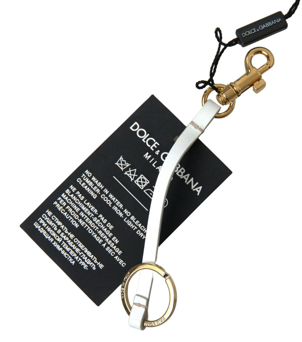 Chic Black and Gold Designer Keychain Dolce & Gabbana