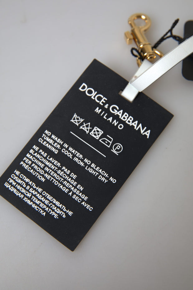 Chic Black and Gold Designer Keychain Dolce & Gabbana