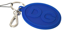 Chic Brass and Rubber Logo Keychain Dolce & Gabbana