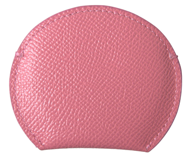 Elegant Pink Leather Mirror Holder Dolce & Gabbana