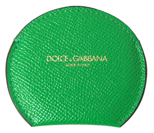 Elegant Calfskin Leather Mirror Holder Dolce & Gabbana
