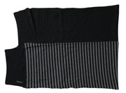 Elegant Striped Wool Blend Men's Scarf Dolce & Gabbana