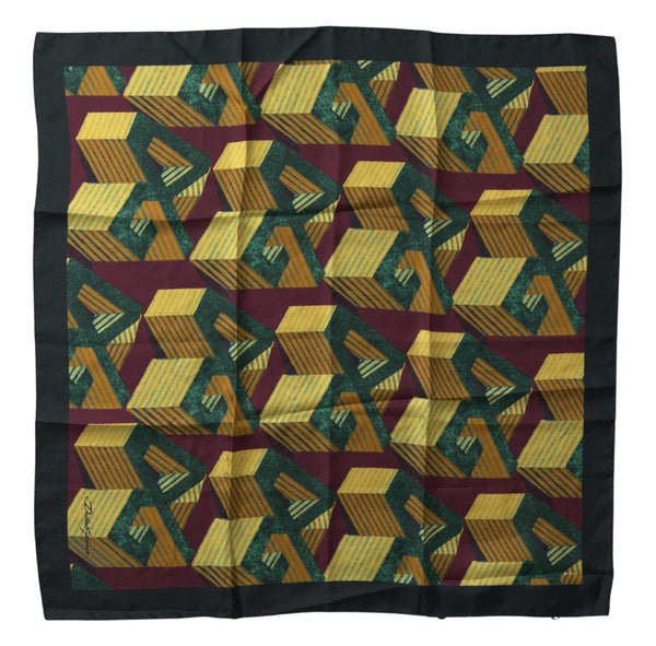 Elegant Multicolor Silk Men's Square Scarf Dolce & Gabbana