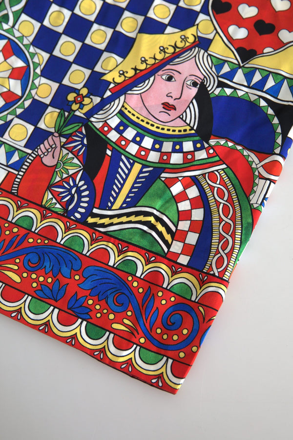 Multicolor Printed Long Sleeves Blouse Top Dolce & Gabbana