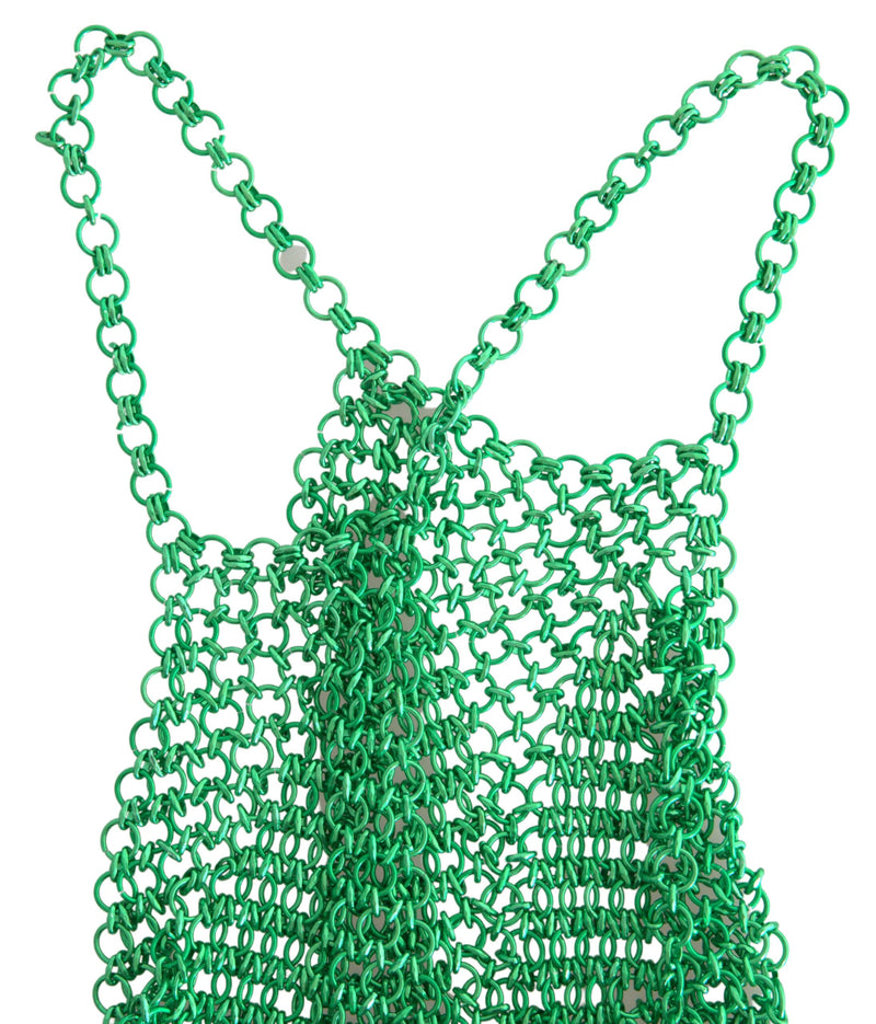 Emerald Halter Cropped Tank Top Dolce & Gabbana