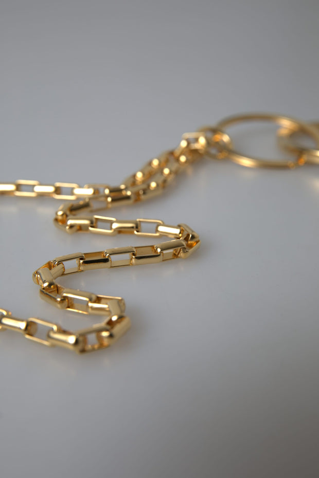 Chic Gold Charm Chain Necklace Dolce & Gabbana