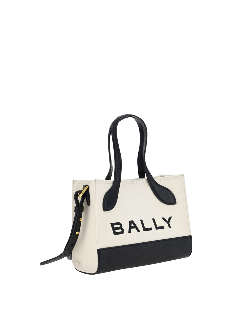 Chic Contrast Mini Leather Handbag Bally