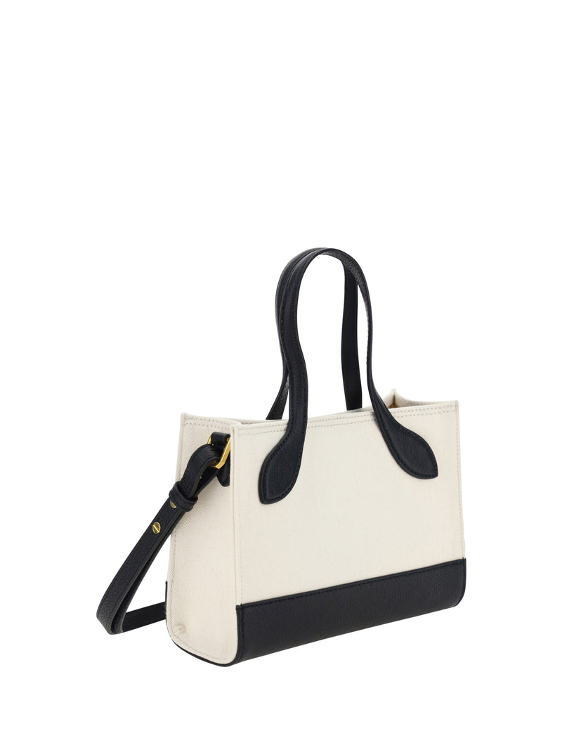 Chic Contrast Mini Leather Handbag Bally