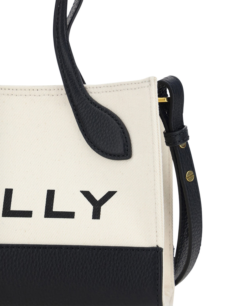 Chic Contrast Mini Leather Handbag Bally