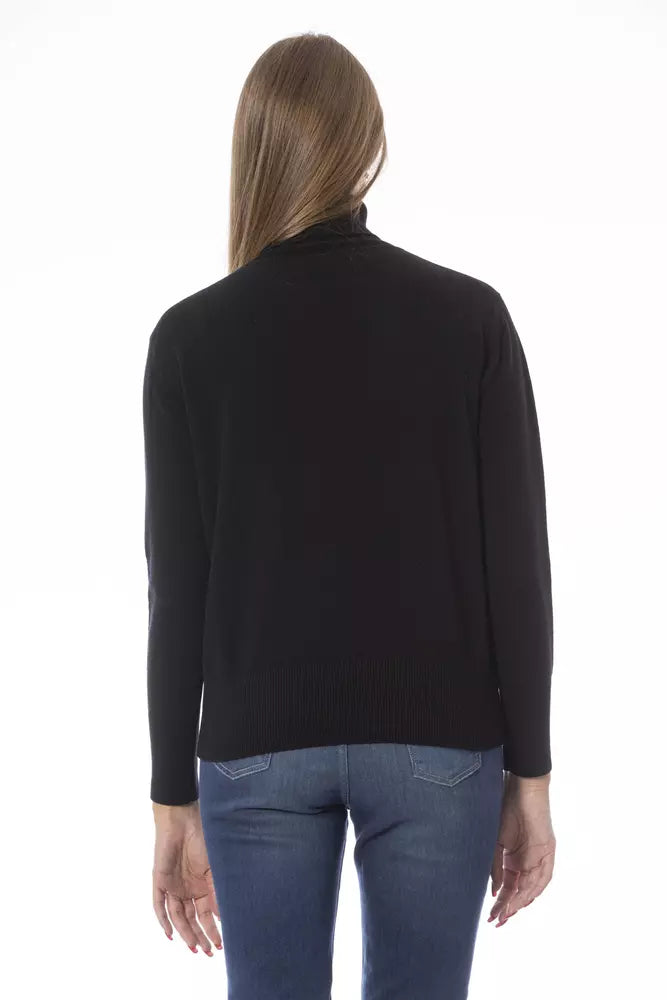 Black Wool Women Sweater Baldinini Trend