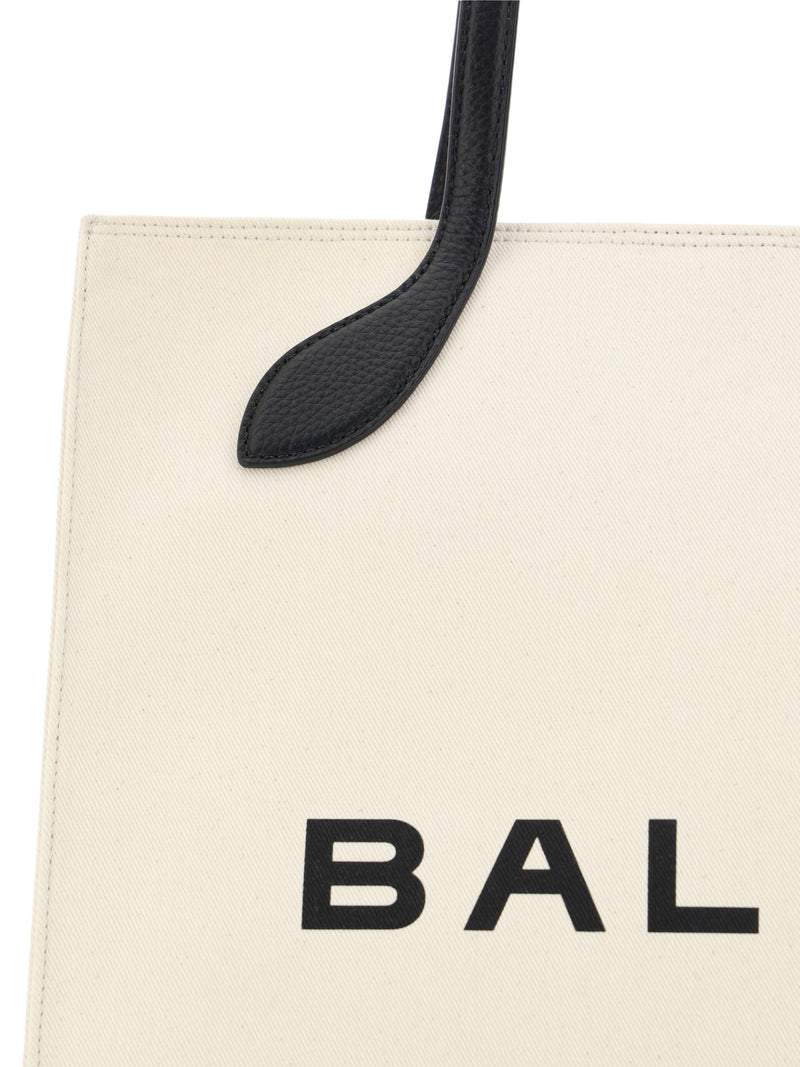 Chic Monochrome Leather Tote Bag Bally